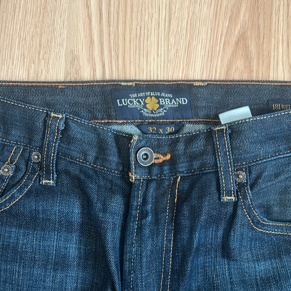 Blue Lucky Brand 181 Relaxed Straight Fit Jeans - Picture 2 of 4
